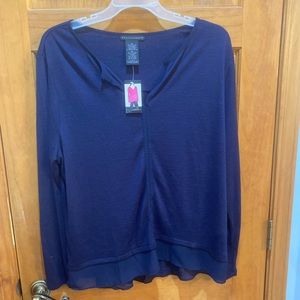 NWT Grace Elements Women’s XXL Night Sky Indigo Sweater